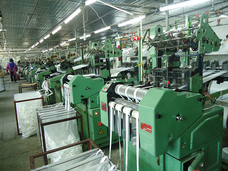 atelier de production de courroies polyester